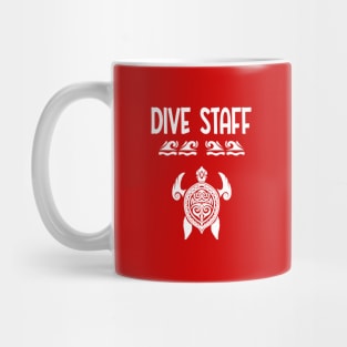 Polynesian Turtle Tattoo Design -Dive Staff Scuba Diving Mug